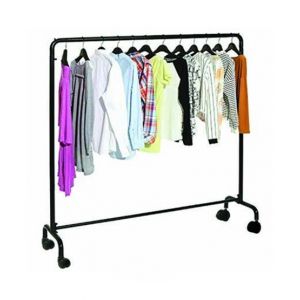 Easy Shop Cloth Hanging Stand With Attached Wheel - 5ft