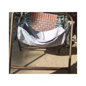 Easy Shop Coated Cradle with Free Hanging Cloth Brown 
