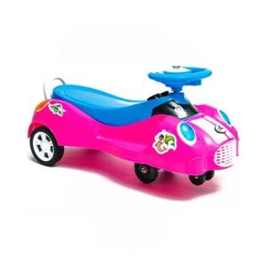 Easy Shop Dolphin Ride On Handle Running Car for Kids Purple