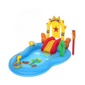 Easy Shop Inflatable Wild West Swimming Pool For Kids With Pump
