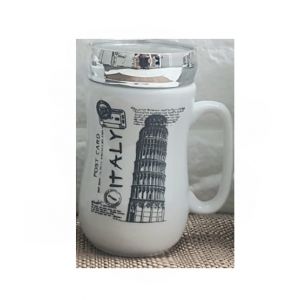 Easy Shop italy City Design Mug With Silver Lid (0668)