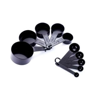 Easy Shop Measuring Spoon Black - Pack Of 10