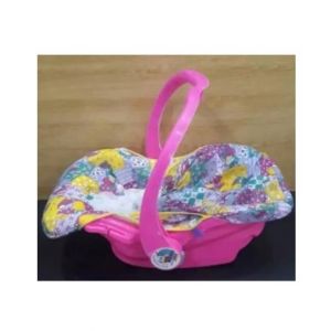 Easy Shop Plastic Baby Carry Cot with Net Pink