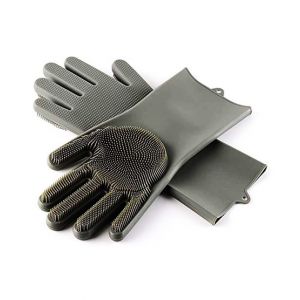 Easy Shop Silicon Dish Washing Gloves Black