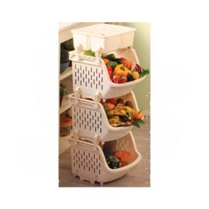 Easy Shop Three-Tier Kitchen Rack With Storage Box
