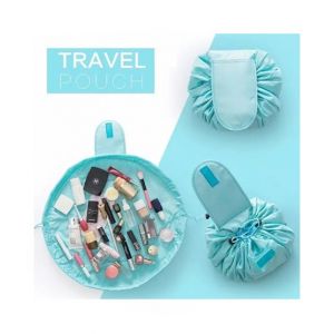 Easy Shop Waterproof Travel Cosmetic Bag Blue
