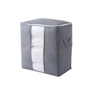 Easy Shop Foldable Laundry Storage Bag Gray
