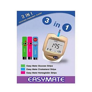 EasyMate 3-In-1 Glucose Cholesterol Hemoglobin Meter