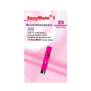 EasyMate Hemoglobin Test Strips 25 Pcs (EMH56)