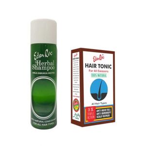 Eden Roc Herbal Shampoo With Hair Tonic Combo Pack 