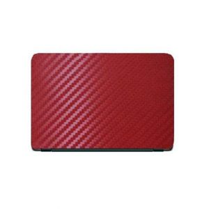 Ferozi Traders Universal Carbon Fiber Texture Laptop Back Protector - Red