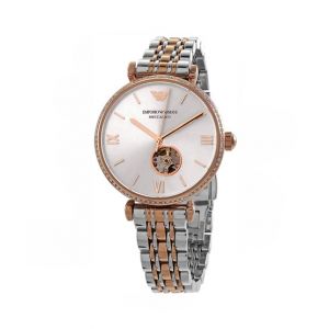 Emporio Armani Gianni T-BAR Automatic Women's Watch Two Tone (AR60019)