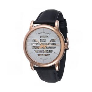 Emporio Armani Leather Men's Watch Black (AR60031)