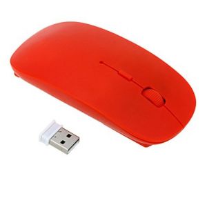 Eslector Ultra Slim Wireless Mouse Red