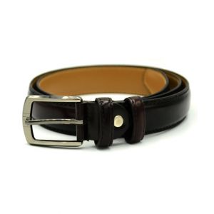 Evenodd Round Shape Leather Belt For Men Black (MAB19037)