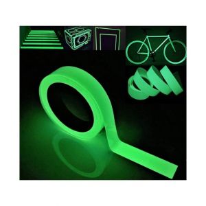 Ferozi Traders Luminous Fluorescent Night Self Dark Sticker Tape Green