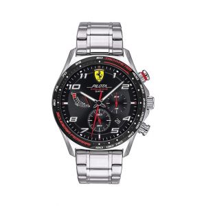 Ferrari Scuderia Pilota Evo Men's Watch Silver (830720)