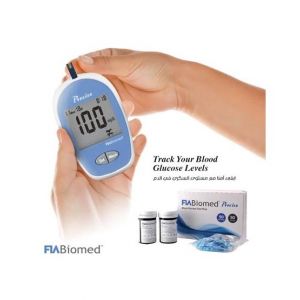 FIABiomed Glucose Test Strips - 50 (2x25T) With Meter Is Free