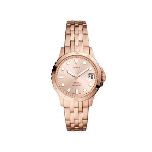 Fossil FB-01 Three-Hand Date Women's Watch Rose Gold (ES4748)