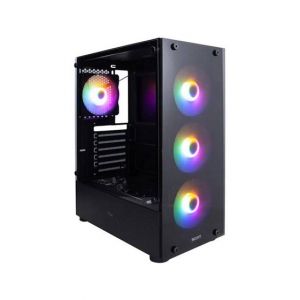 Boost Fox 4 RGB Fans Mid Tower ATX Gaming PC Case
