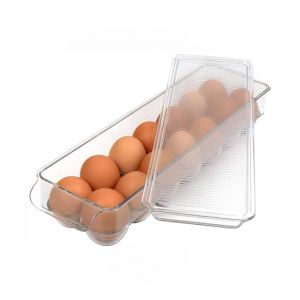 G-Mart 12 Grids Egg Storage Box Tray With Lid