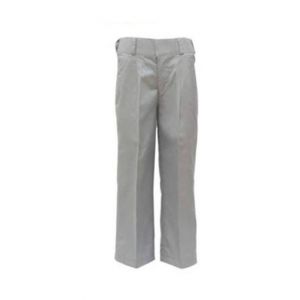G-Mart 30 Inch Half Elastic Light Grey Pant For School Boys