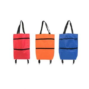 G-Mart Foldable Reusable Trolley With Wheels