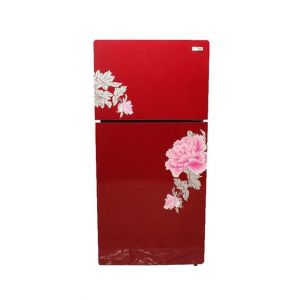 Gaba National Freezer-on-Top Glass door Refrigerator Red (GNR-168)