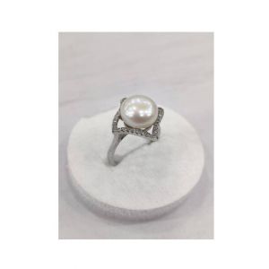 Gilgit Bazaar Pearls Stone Silver Ring (26)