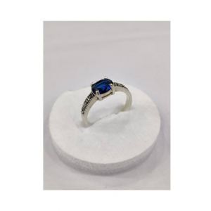 Gilgit Bazaar Sapphire Stone Silver Ring (27)