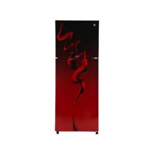 PEL InverterOn Freezer-on-Top Glass Door Refrigerator 16 Cu Ft (PRINVO GD-22250)-Maroon Blaze
