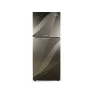 Orient Marvel 500 Freezer-On-Top Glass Door Refrigerator 18 Cu Ft-Blaze Grey