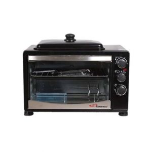 Gaba National Electric Oven With Hot Plate 38Ltr Black (GNO-1538)