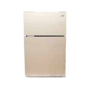 Gaba National Glass Door Freezer-on-Top Compact Refrigerator 7 cu ft Golden (GNR-167)