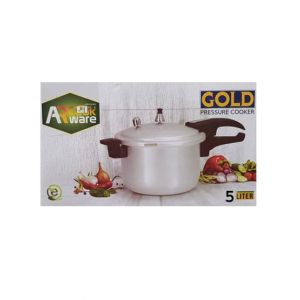 AR Cookware Gold Pressure Cooker 5 Ltr