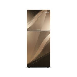 Orient Marvel 500 Freezer-On-Top Glass Door Refrigerator 18 Cu Ft-Blaze Golden