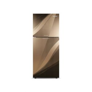 Orient Marvel 470 Freezer-On-Top Glass Door Refrigerator 17 Cu Ft-Blaze Golden