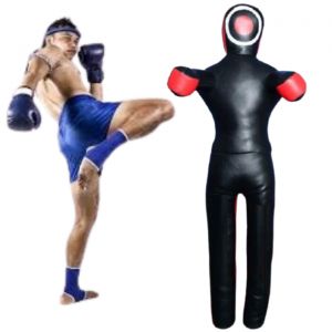 Toor Traders MMA Wrestling &amp; Punching Grappling Dummy For Adults &amp; Kids - Unfilled-Black &amp; Red-70"