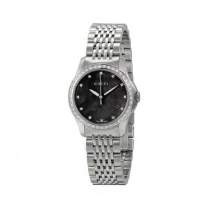 Gucci G-Timeless Diamond Women's Watch Silver (YA126509)