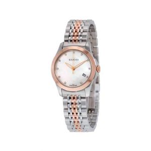 Gucci Timeless Diamond Women's Watch Two-tone (YA126514)