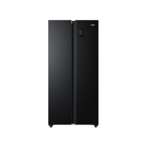 Haier Inverter Side-by-Side Refrigerator 15 Cu Ft Black Metal (HRF-522IBS)