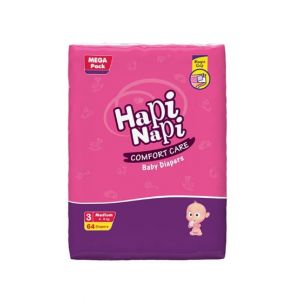 Hapi Napi 360 Comfort Care Diaper Pack Of 64 Pieces Size-3