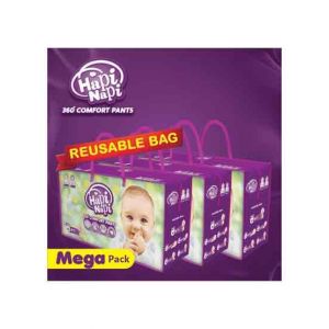 Hapi Napi 360 Comfort Pants 3 Mega Packs Of 48 Pieces Size-6