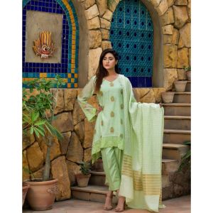 Haya Embroidered Collection 3 Piece (0014)