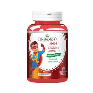 Herbiotics Rexio D calcium + Vitamin D3 Chewable Tablet - 60 TAB