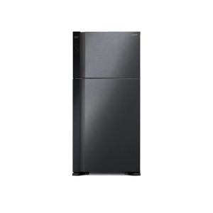 Hitachi Big 2 Stylish Freezer-on-top Refrigerator Brilliant Black 19 Cu ft (R-V690P7MS)