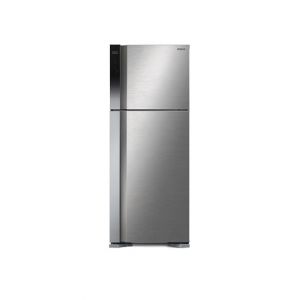 Hitachi Big 2 Stylish Freezer-on-top Refrigerator Brilliant Silver 16 Cu ft (R-V560P7MS)