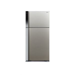 Hitachi Big 2 Stylish Freezer-on-top Refrigerator Brilliant Silver 19 Cu ft (R-V690P7MS)