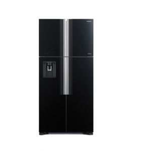 Hitachi Big French Deluxe Refrigerator Glass Black 19 Cu ft (R-W690P7MSX)