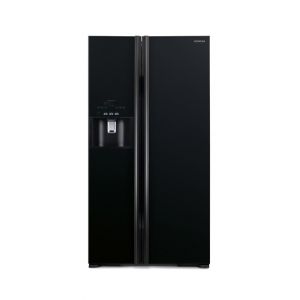 Hitachi Side By Side Glass Refrigerator Glass Black 23.5 Cu ft (R-S800GP2M)